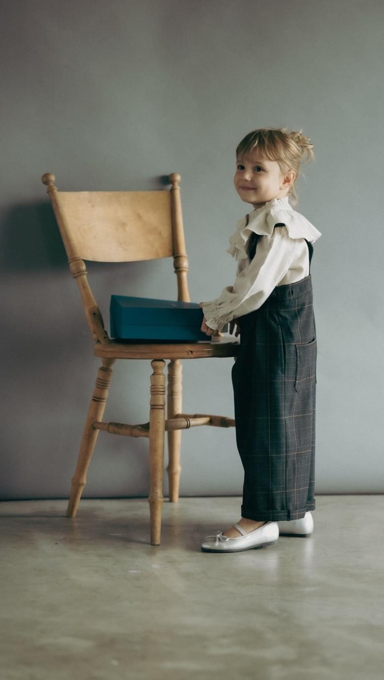 クラシカルチェックサロペット