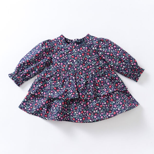 70㎝、花柄、出産祝い、ギフトセット、ベビー・赤ちゃん・お出掛け着、オーガニックコットン、Haruualala、ハルウララ、女の子