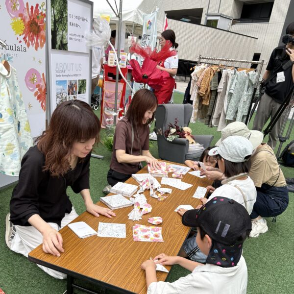 ふくおかまち育ミライイベントでの植林活動