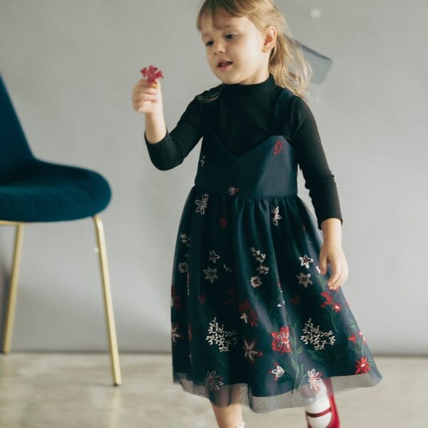 エンブロイダリークチュールドレス