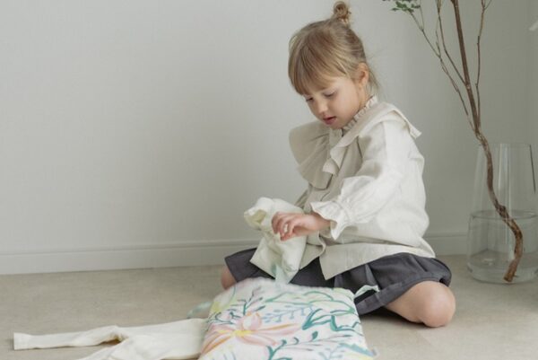 大きめサイズで出し入れがしやすい体操服袋