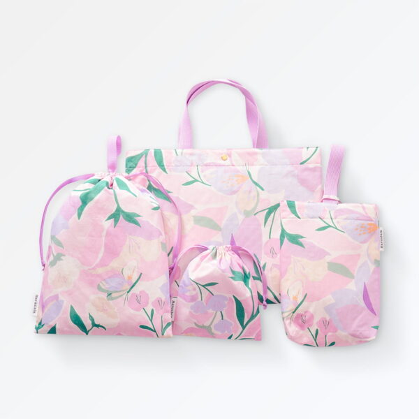 通園通学4点セット(レッスンバッグ・シューズバッグ・体操服袋・コップ入れ)