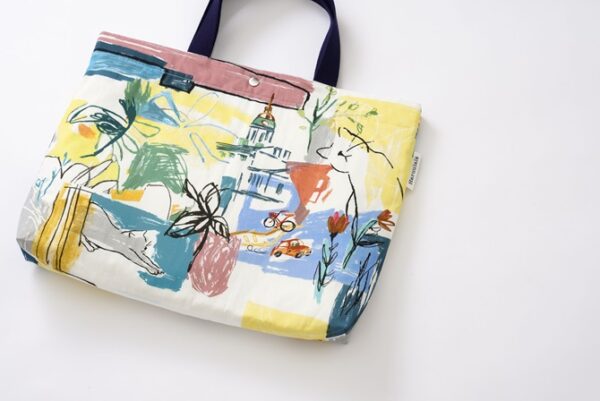 adventure 素敵な出会いにワクワクする通学路を描いた柄